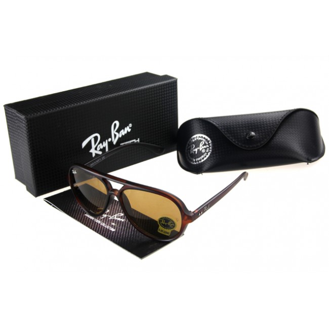 Ray Ban Wayfarer Sunglasses Black Red Frame Tan Lens